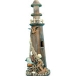 Brown Wooden Lighthouse – Nautical Decor