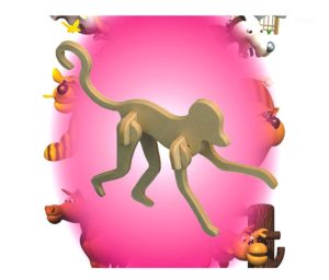 mini-3d-puzzles-monkey