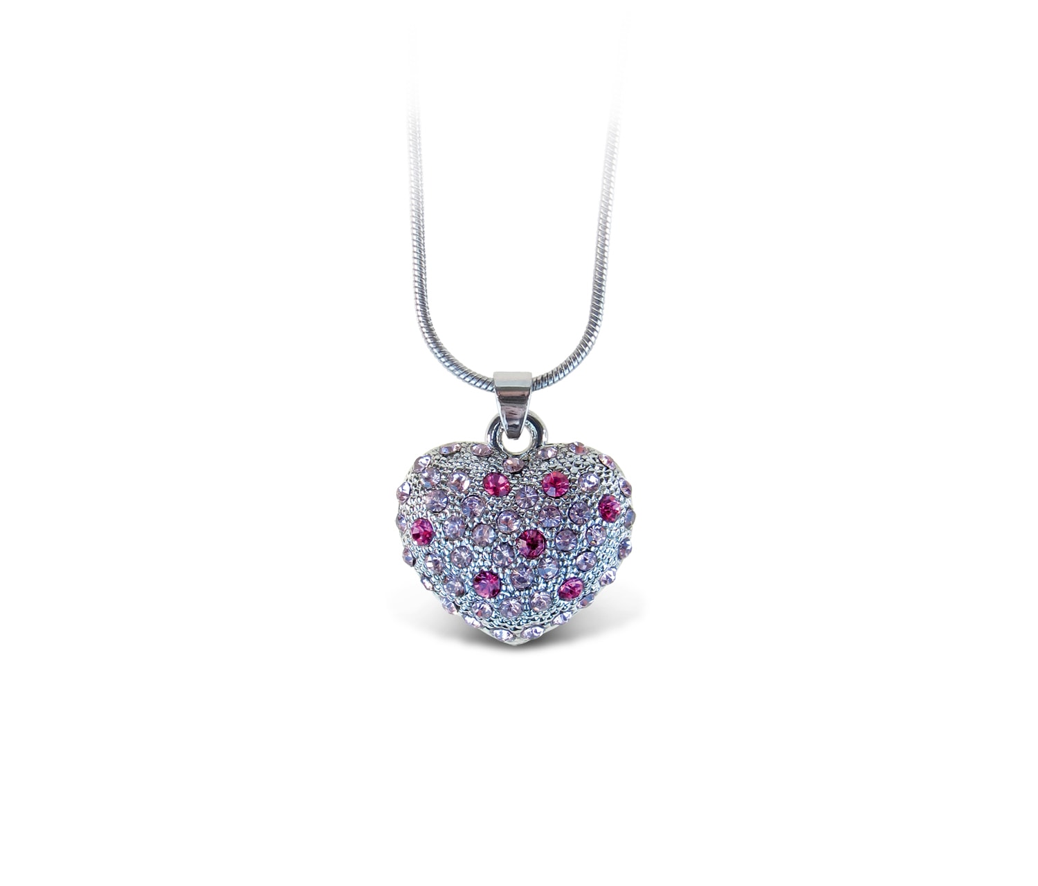 Pink Heart – Sparkling Necklace
