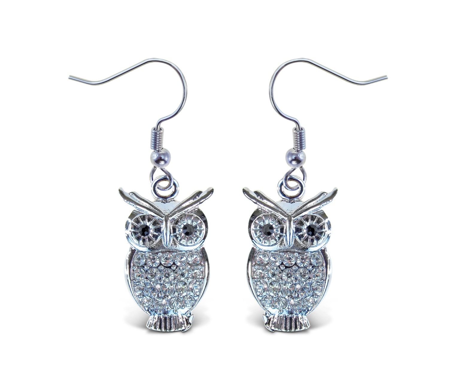 Owl – Sparkling Earrings