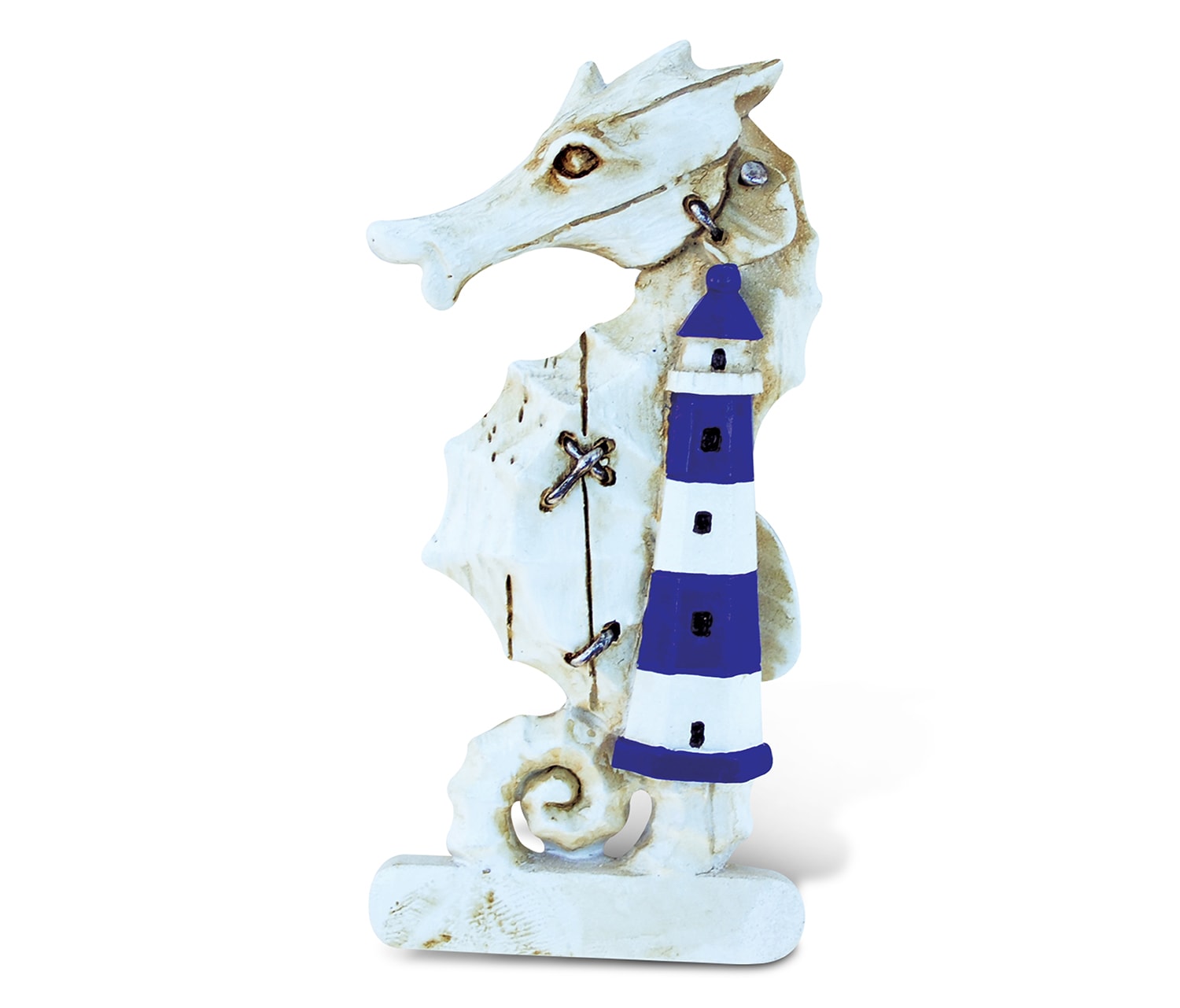 Seahorse With Lighthouse – Nautical Magnet