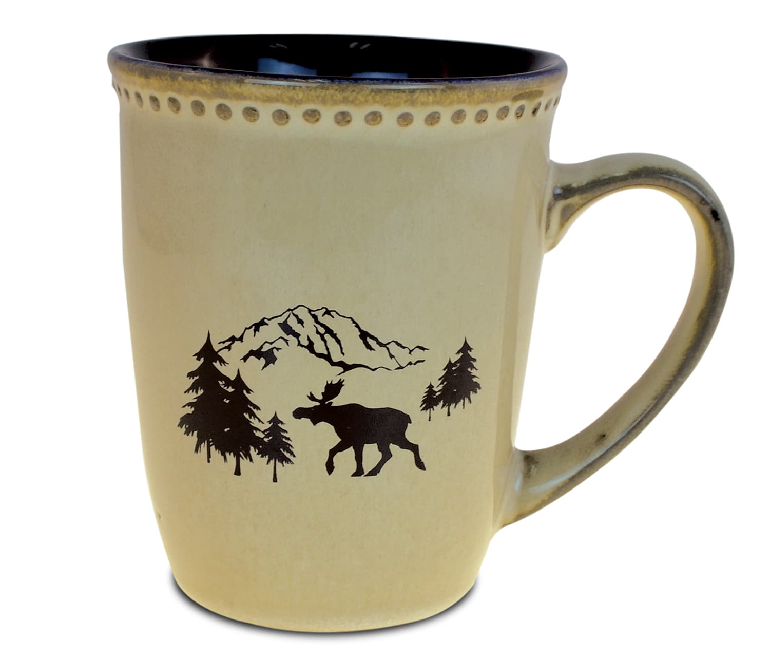 11Oz Moose – Ceramic Beige Mug