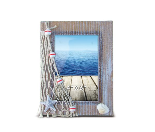 Nautical Decor Brown Frame 4 By 6