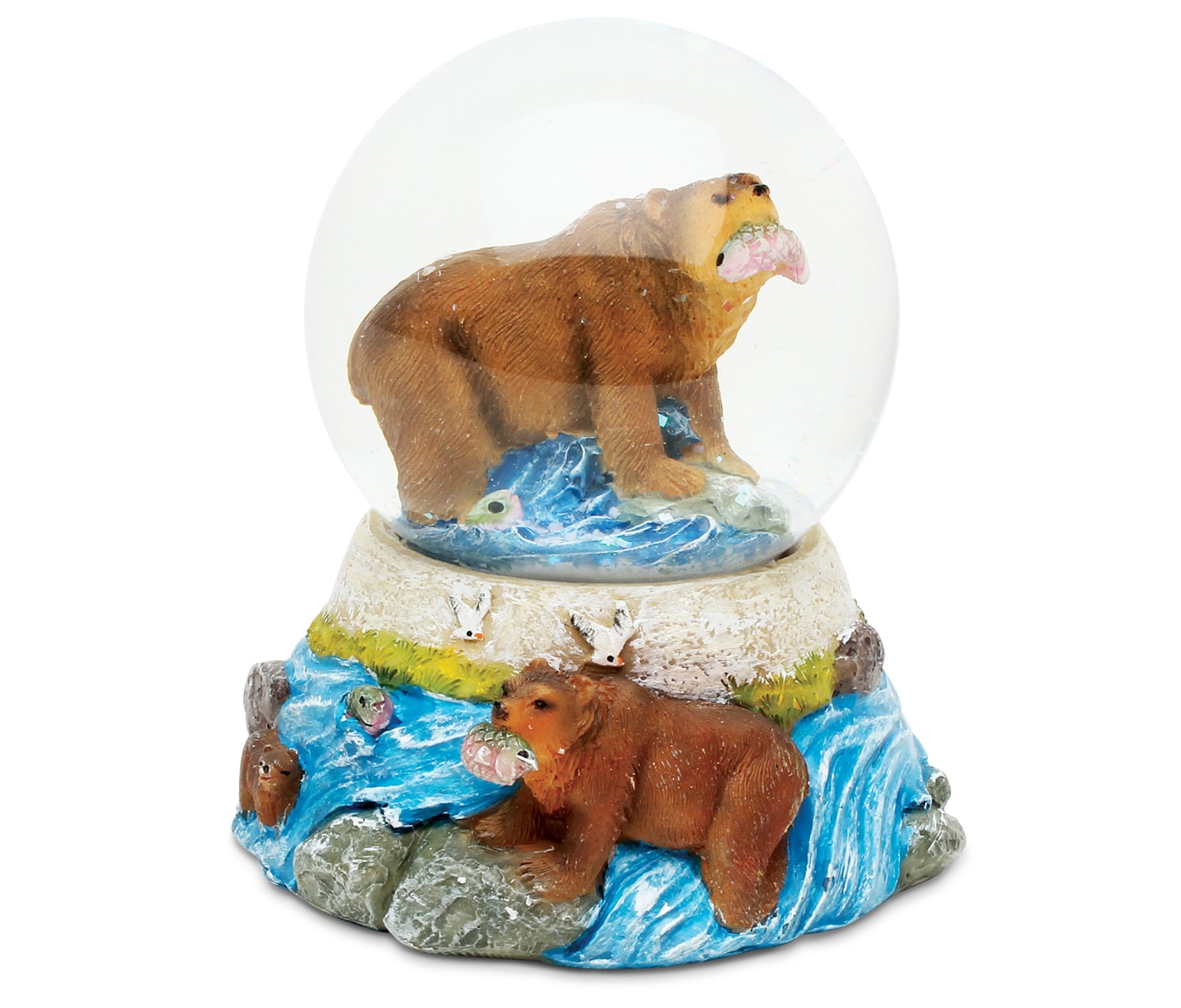 Grizzly Bear – Stone Snow Globe
