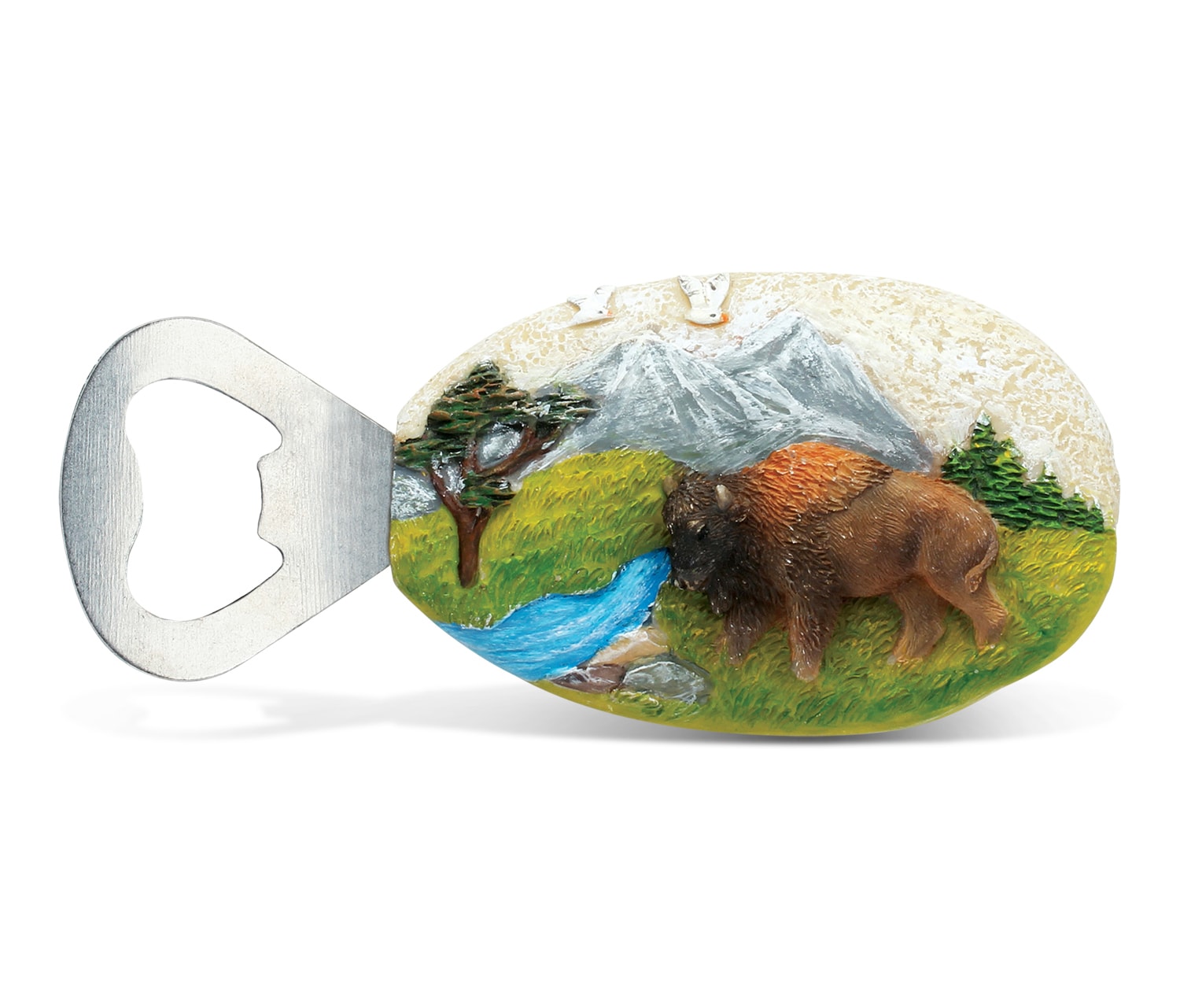 Buffalo – Stone Magnet Bottle Opener