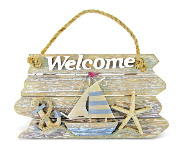 nautical-decor-vintage-welcome-sign