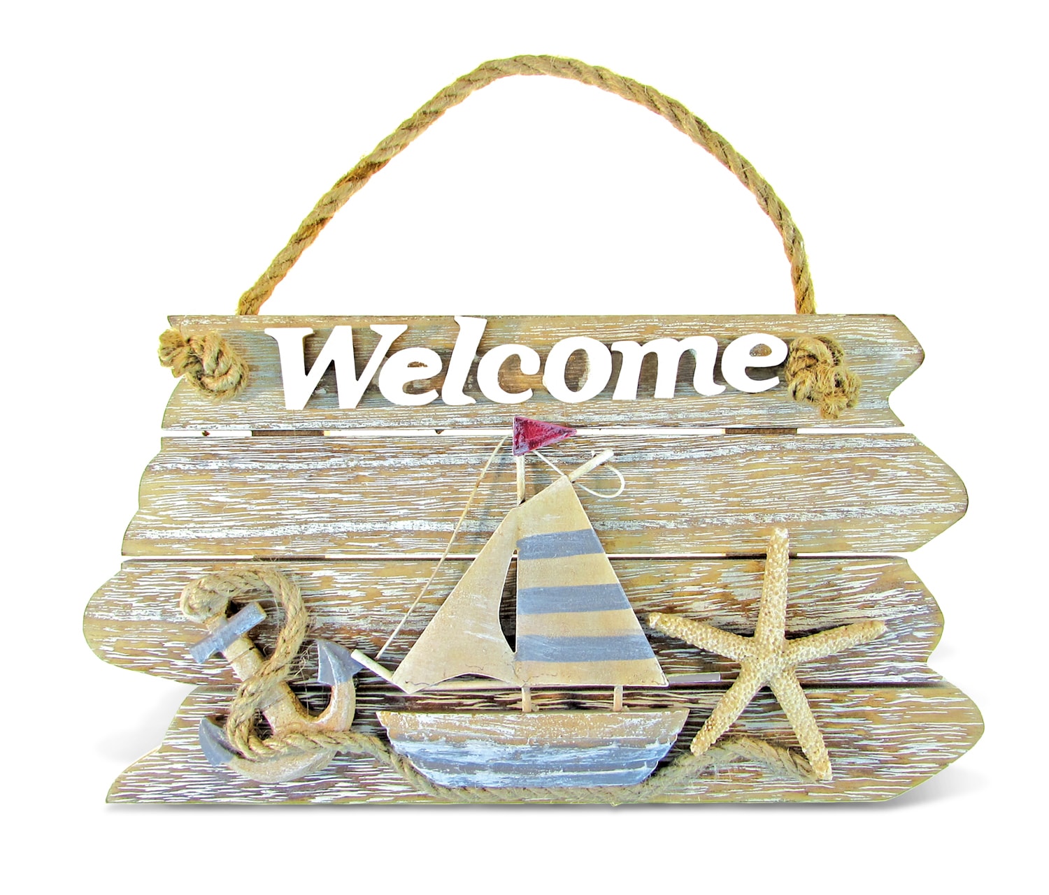 Vintage Welcome Sign – Nautical Decor