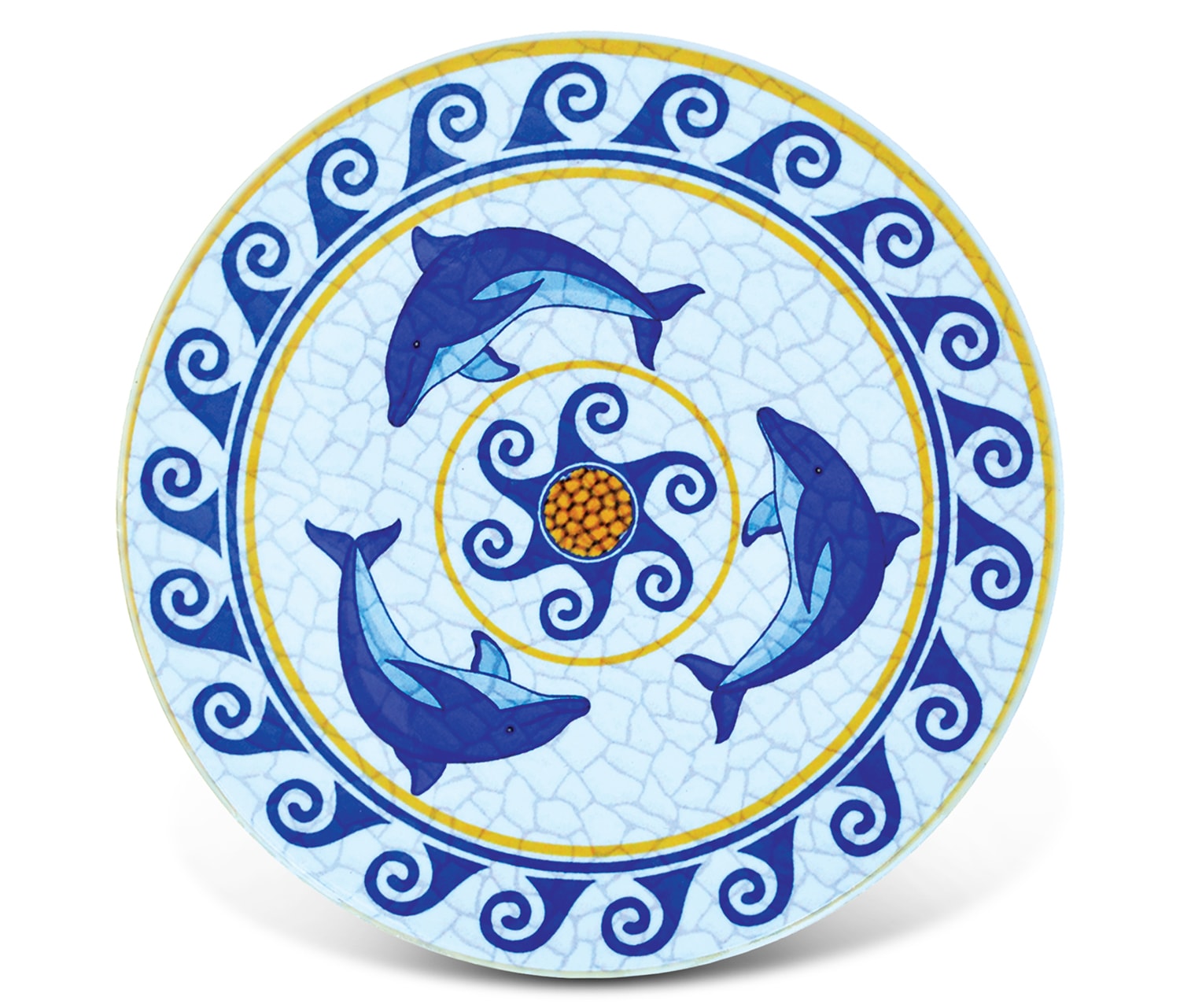 Dolphins Mozaic – Ceramic Coaster