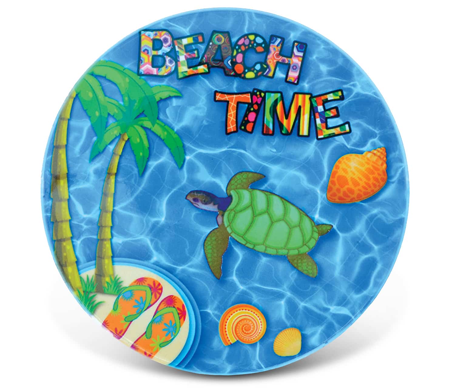 Beach Time – Ceramic Coaster