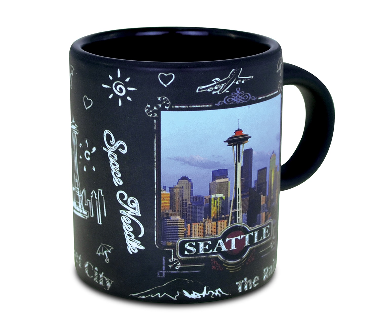 Mini Mug – Seattle Skyline Blackboard