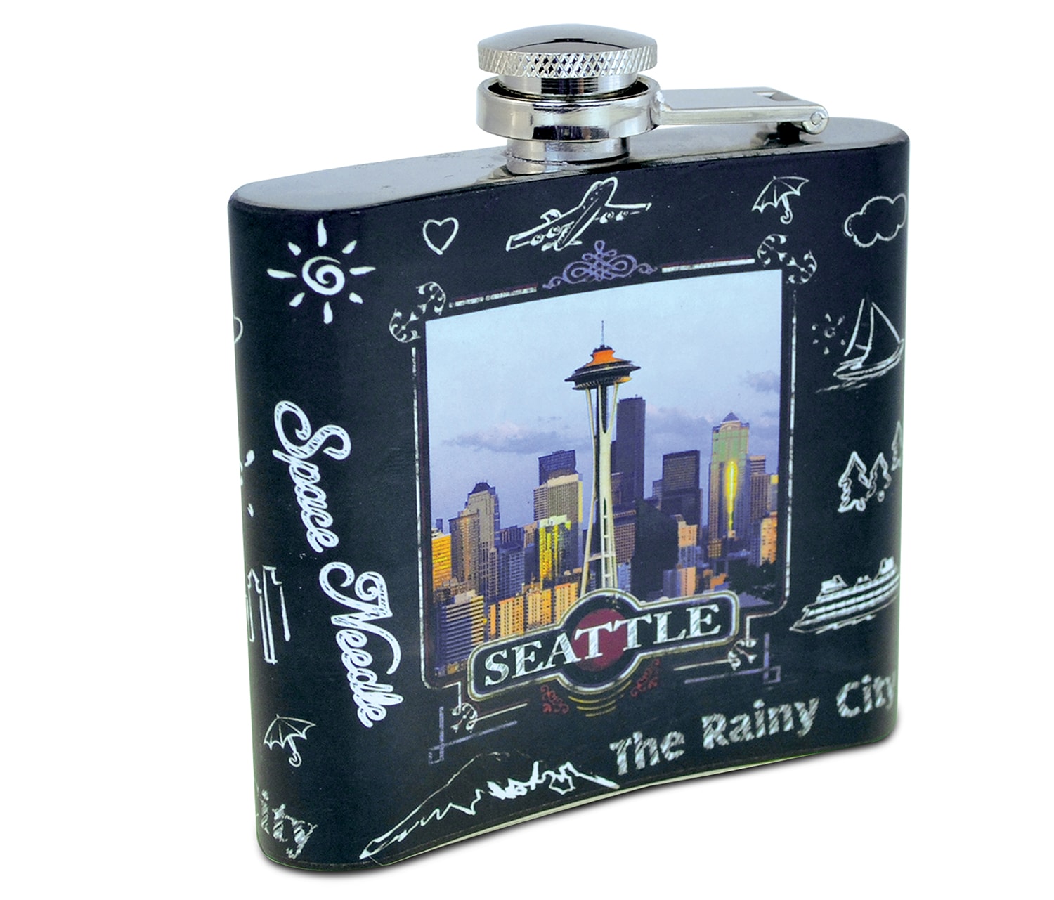 Flask – Seattle Skyline Blackboard