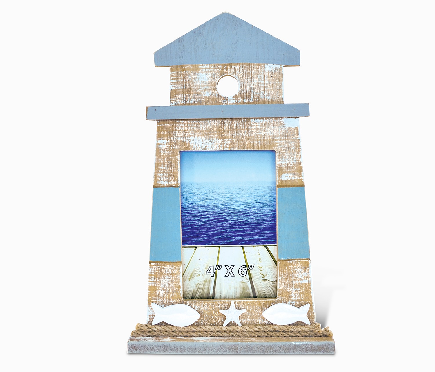 Nautical Lighthouse Shape Photo Frame 4 Inchx6 Inch – Nautical Decor