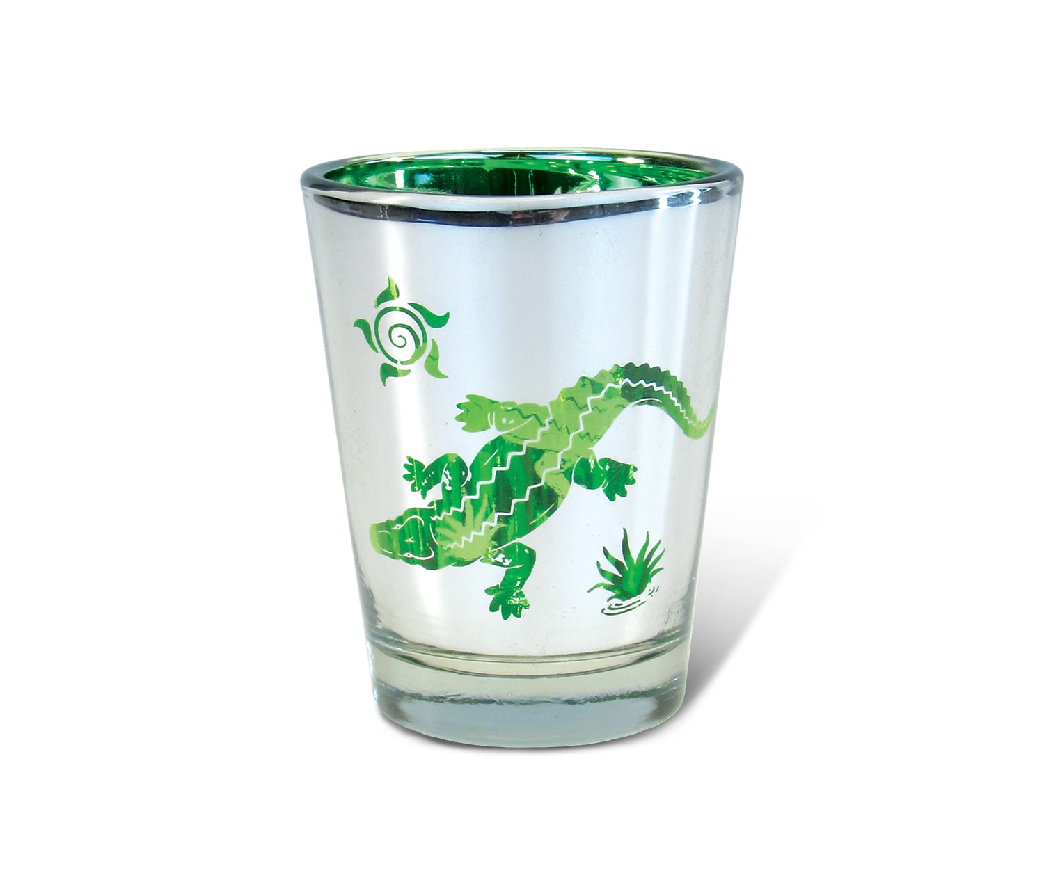 Alligator – Silver Shot Glass