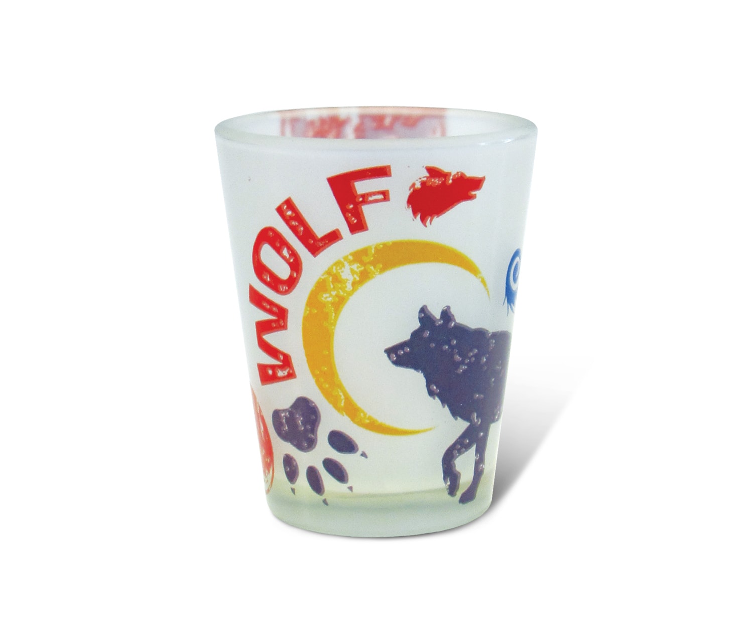Wolf – Frosted Shot Glass