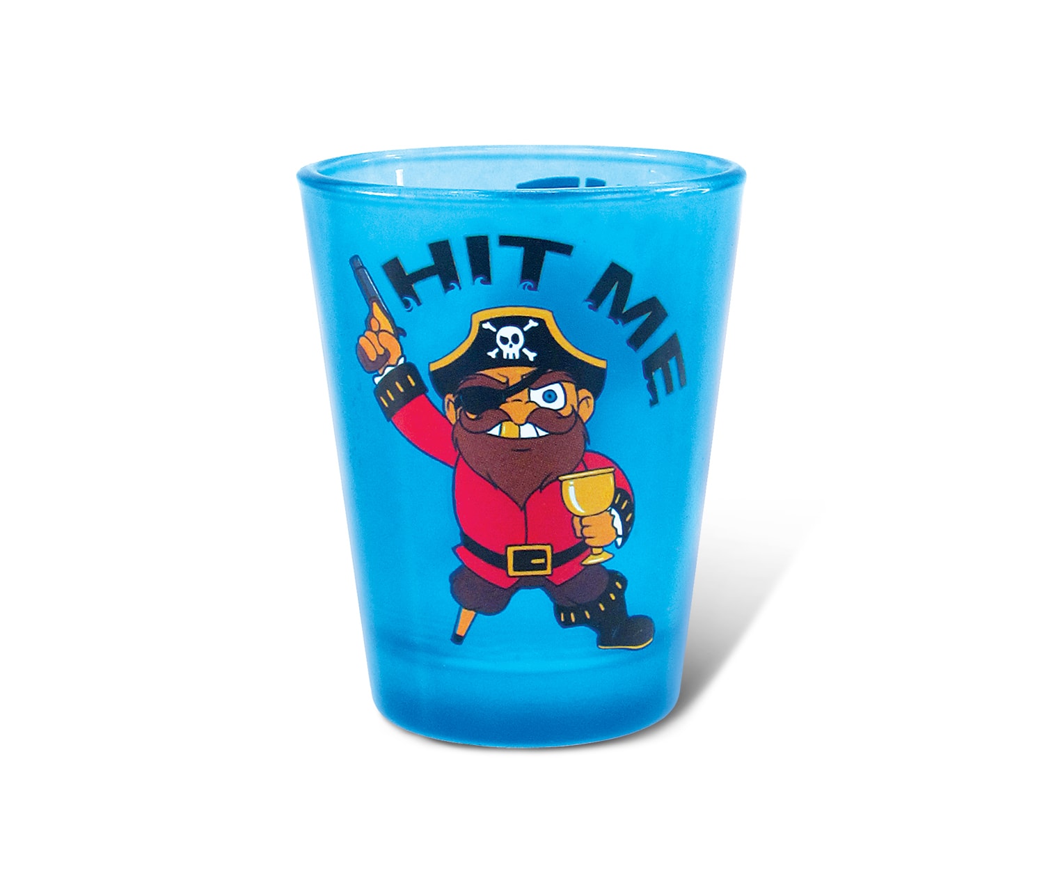Pirate – Blue Neon Shot Glass