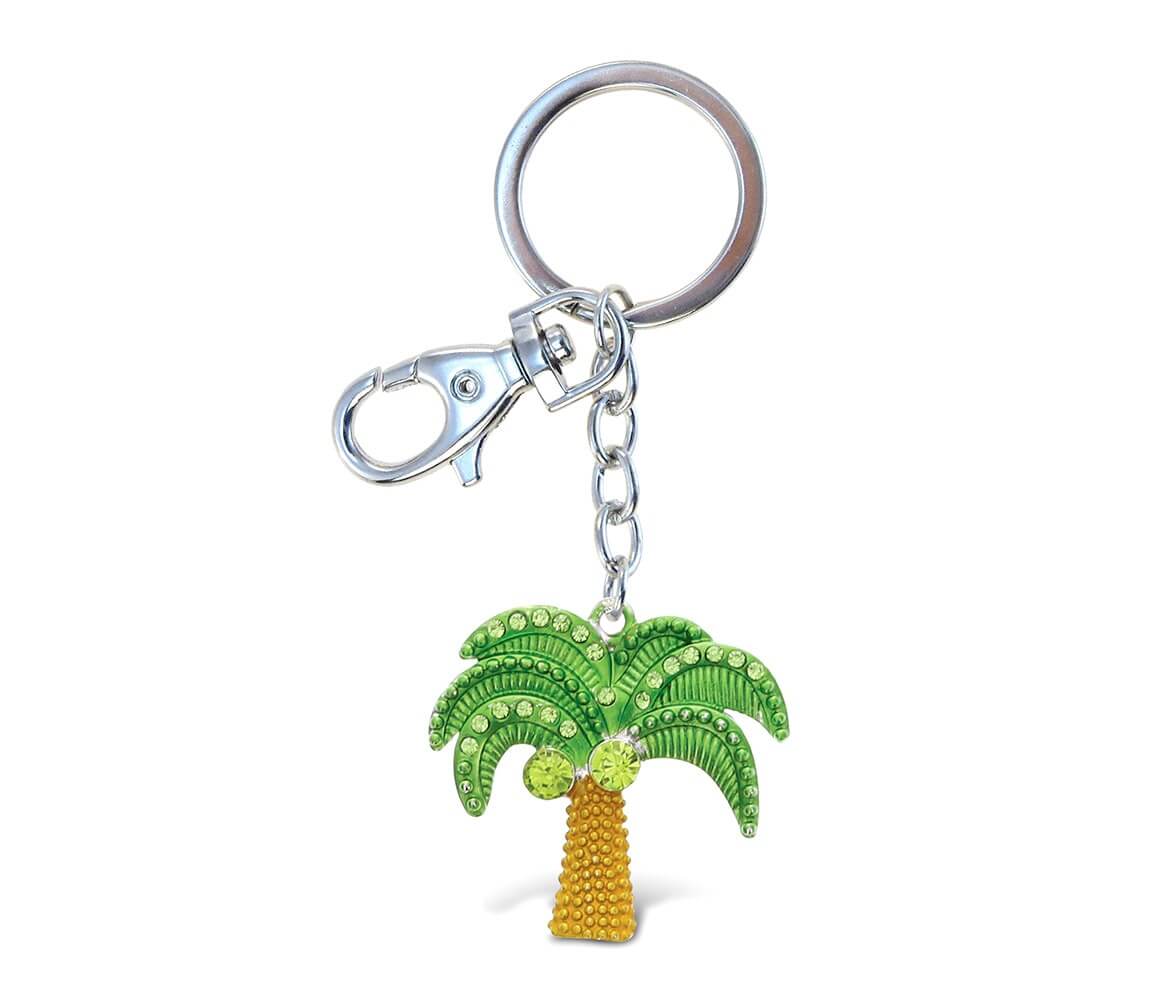 Island Palm Tree Keychain – Sparkling Charms