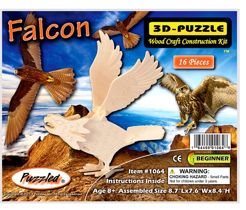 3D Wooden Puzzle Falcon – 3D Puzzles