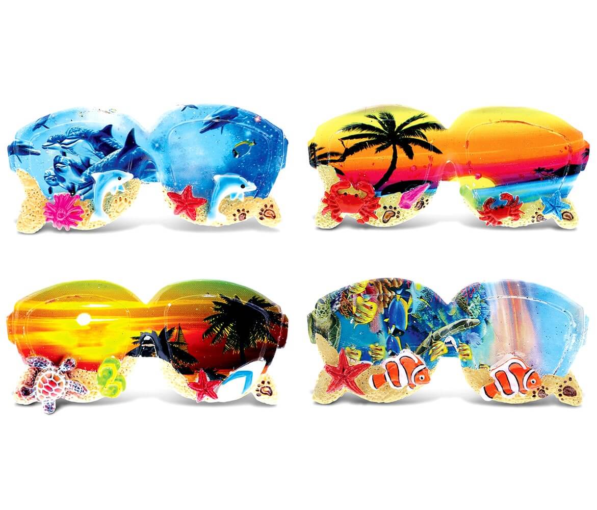 Colorful Tropical Sunglasses Summer Magnet – Summer Magnet