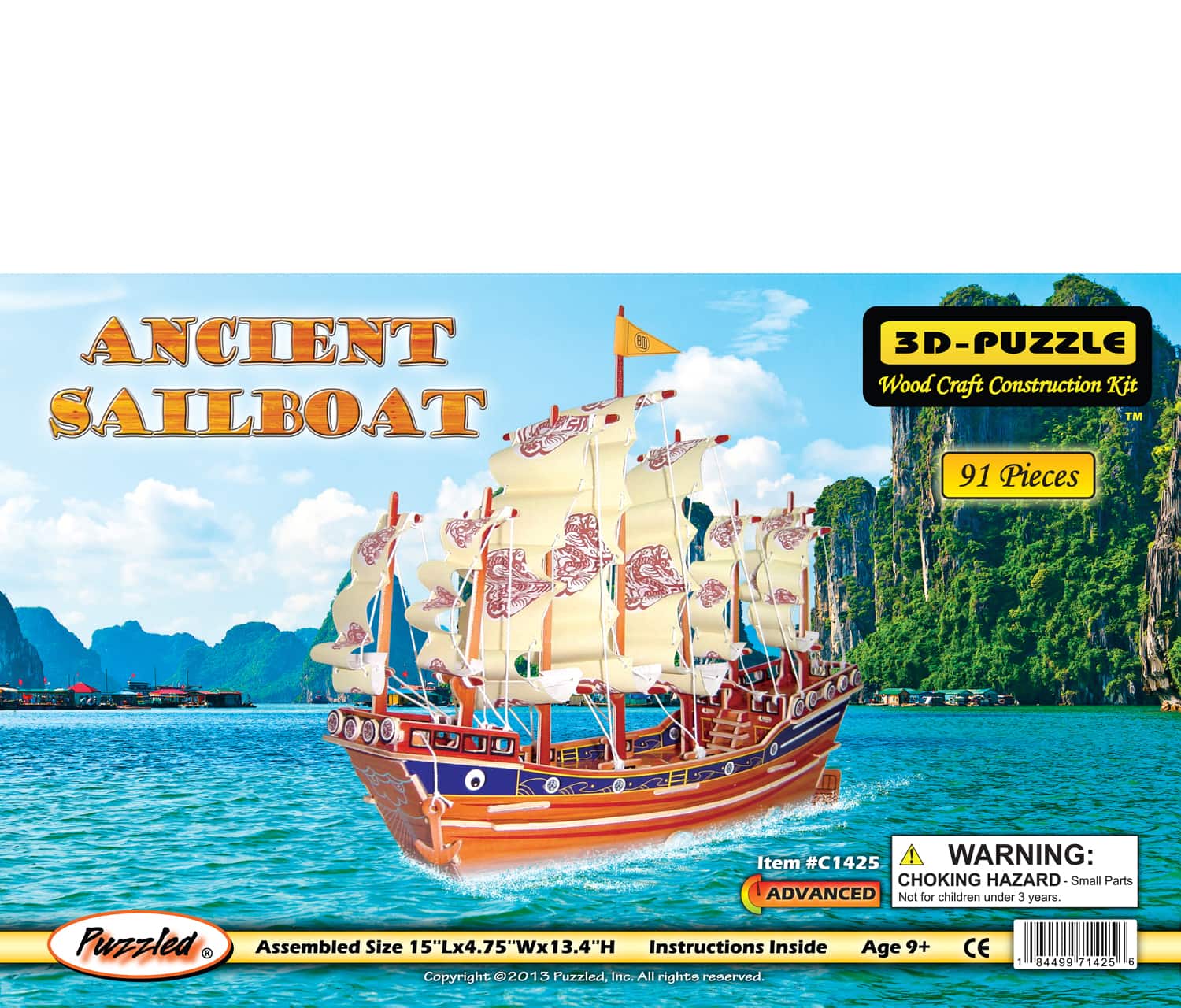 Ancient Sailboat – Illuminated 3D Puzzles