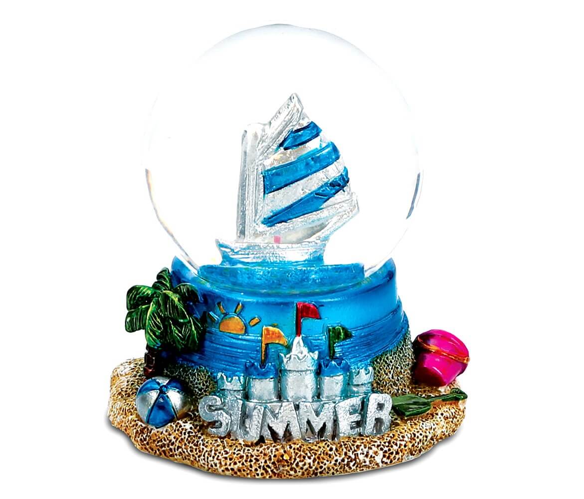 Cool Summer Sailboat (45mm) – Snowglobe