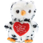 I Love You Valentines – White Owl – Super Soft Plush