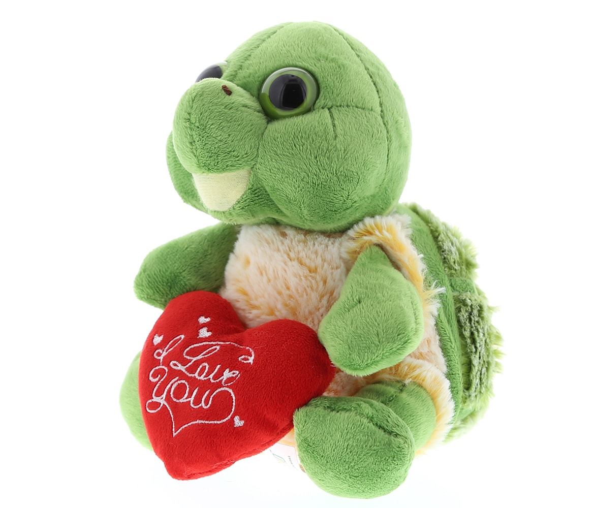 I Love You Valentines – Sitting Sea-Turtle Small – Super-Soft Plush