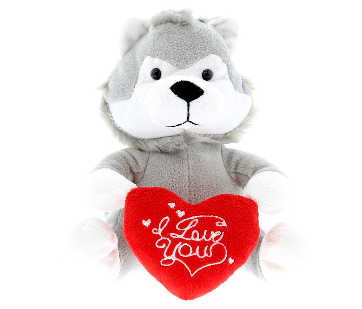 I Love You Valentines – 6 Inch Plush – Wolf