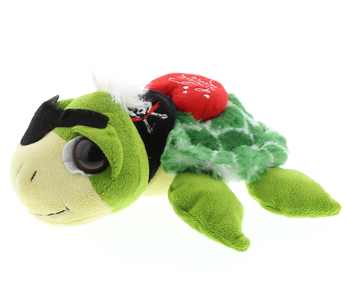 I Love You Valentines – Green Pirate Turtle – Super-Soft Plush