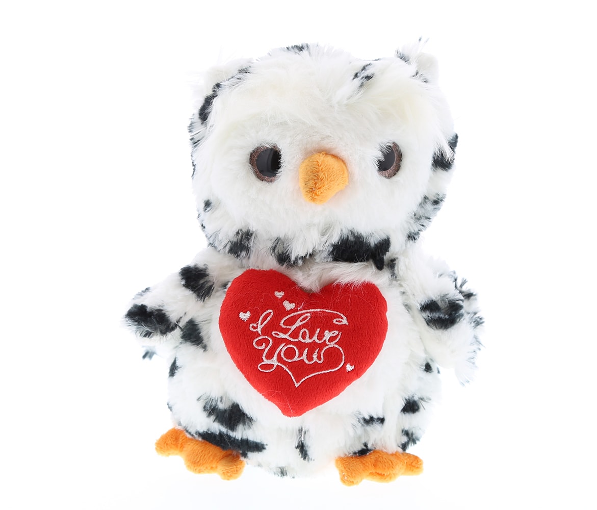 I Love You Valentines – White Owl – Super Soft Plush