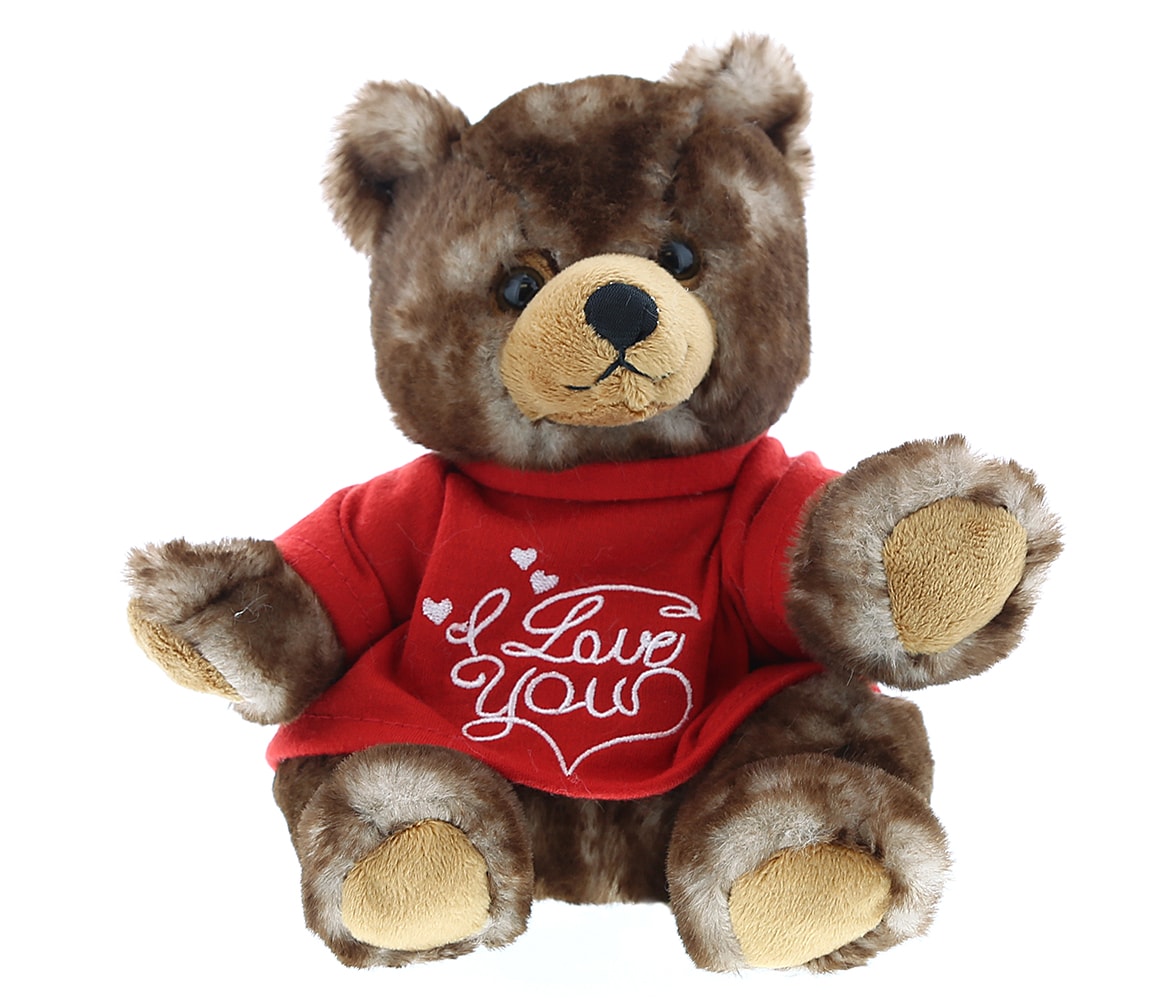 I Love You Valentines – Cute Sitting Grizzly – Super Soft Plush