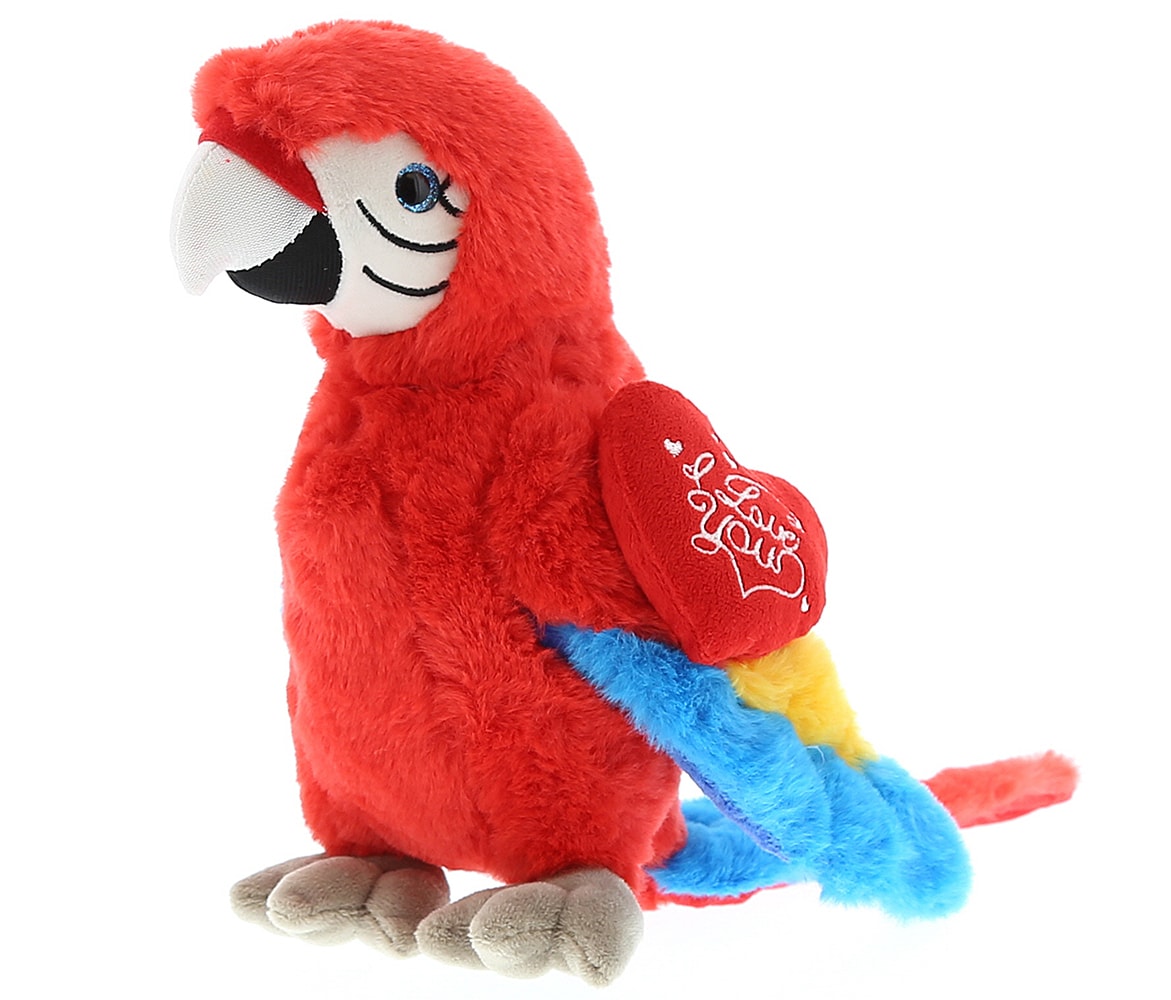 I Love You Valentines – Red Parrot – Super Soft Plush