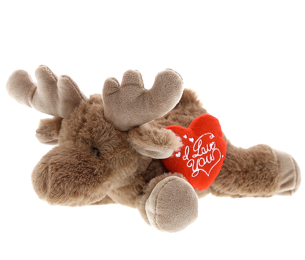 I Love You Valentines – Lying Cute Moose – Super Soft Plush