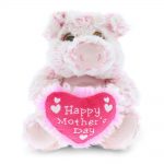 Mothers Day Plush – Sitting Pig – Super-Soft Plush