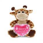 Mothers Day Plush – Sitting Giraffe – Super-Soft Plush