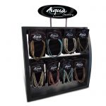 Bronze Plated Multi Strand Cotton – 72 Pcs Asst W/Display – Aqua Bracelets Package