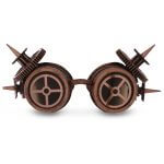 Metallic Spiked Gears Goggles – Copper – Steampunk