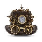 Metallic Scientist Time Traveler Top Hat – Gold – Steampunk