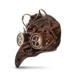 Metallic Plague Doctor Long Nose Mechanical Face Mask – Copper – Steampunk