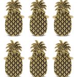 Set Of 6 – Pineapple – Gold Napkin Ring