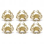 Set Of 6 – Crab – Gold Napkin Ring