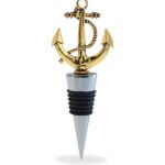 Wine Stopper – Gold Metal Anchor – Cheers