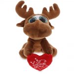 I Love You Valentines – Small Moose – Sparkle Eyes Plush