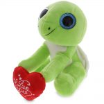 I Love You Valentines – Large Green Sea Turtle – Sparkle Eyes Plush