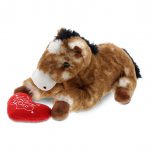 I Love You Valentines – Lying Brown Horse – Super Soft Plush