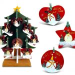 Red Glass Ornaments – 64 Pieces 8 Styles Assorted