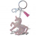 Pink Unicorn – Sparkling Rhinestones Charm With Tassel
