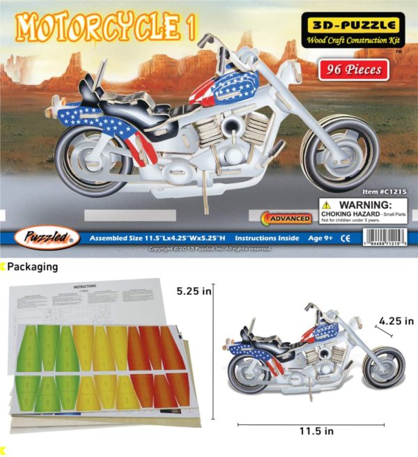 Woodcraft construction kit motorcycle 2025
