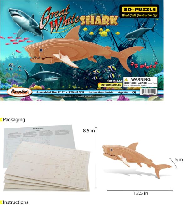 Great White Shark - 3D Puzzles - CoTa Global