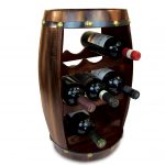 CoTa Global Alexander – 8 Bottles Wooden Holder – Barrel Shape – Wine Decor