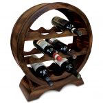 Solomon – 10 Bottles Wooden Holder – Circle Shape – Wine Decor